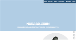 Desktop Screenshot of noisesolution.org