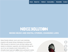 Tablet Screenshot of noisesolution.org